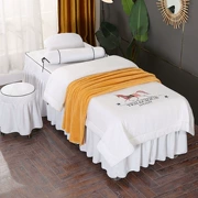 Thẩm mỹ viện làm đẹp bao gồm bốn bộ màu rắn massage cơ thể đơn giản làm đẹp thẩm mỹ viện trải giường làm đẹp bộ tùy chỉnh - Trang bị tấm