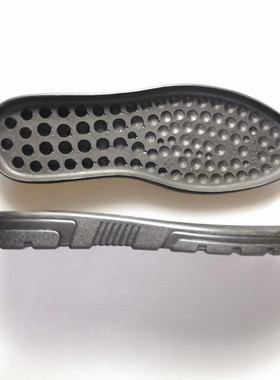 7119男士聚氨酯黑色休闲高边平跟鞋底订做皮鞋修鞋换底材料盆底