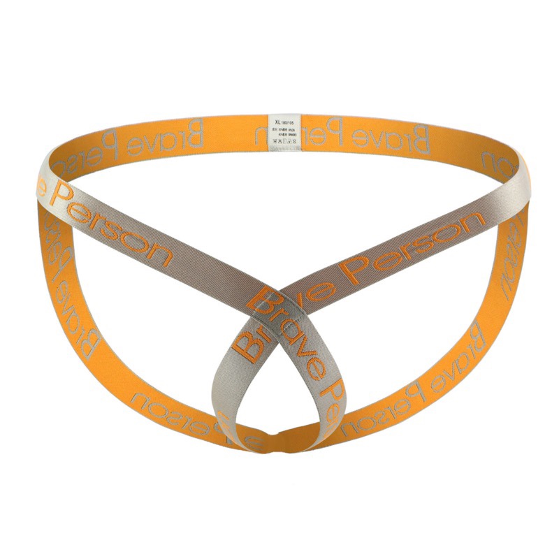 男士镂空双丁内裤低腰性感透明男士酒吧夜场表演男内裤男提型带