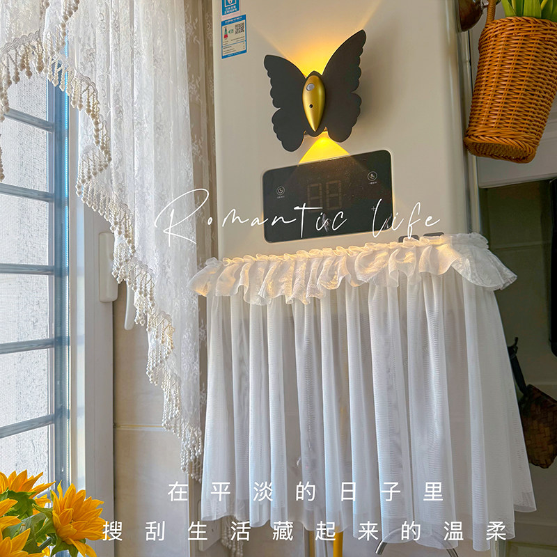 【魔术贴】多功能燃气灶遮丑装饰罩帘管道遮挡热水器电表箱防尘图片
