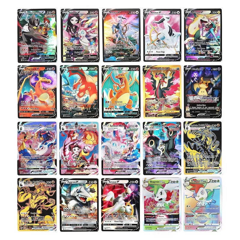 宠物小精灵闪卡宝可梦gx神奇宝贝ex皮卡丘vstar卡片口袋妖怪卡牌