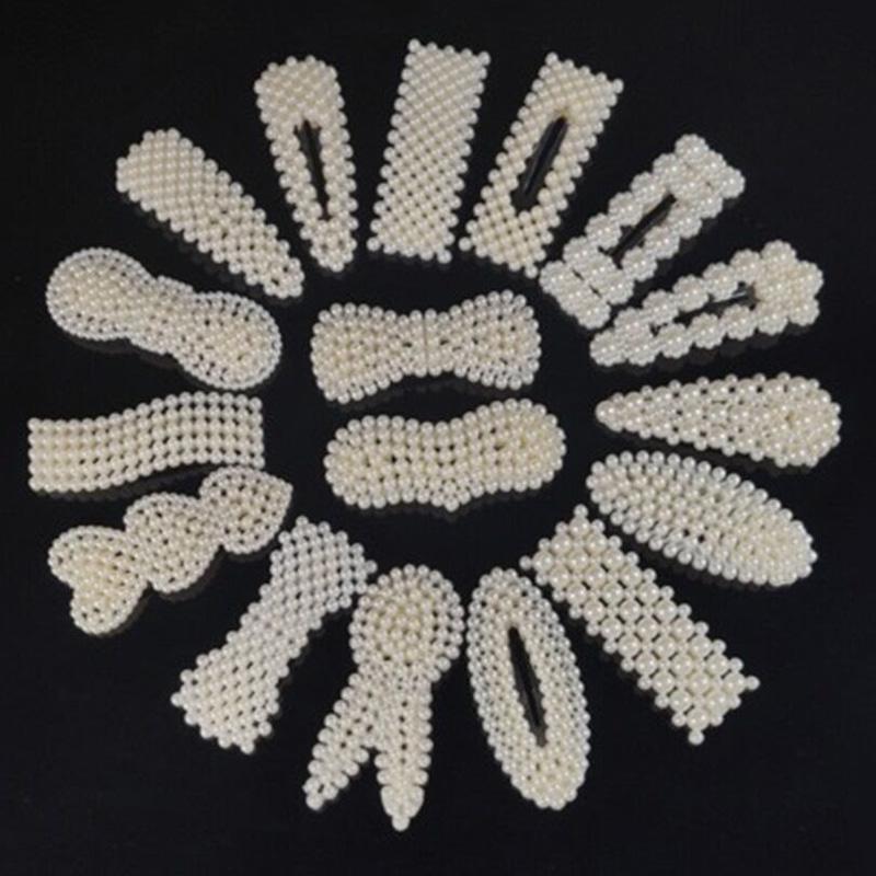 A韩国侧边发夹头饰珍珠可爱少女