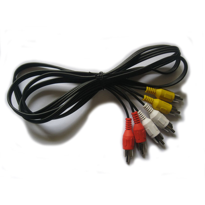 莲花线电视线DVD连接线15米m长AV音视频线色差线三色线通用高品质