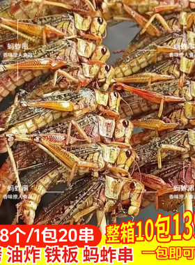 烧烤蚂蚱串商用批发原味