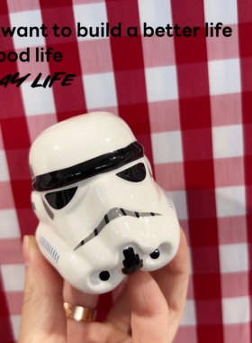 外贸尾货 星球大战 陶瓷粉瓶  圣诞系列摆件