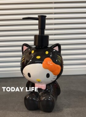 Hellokitty树脂陶瓷沐浴露KT洗手液 可爱库洛米 洗发水 按压瓶