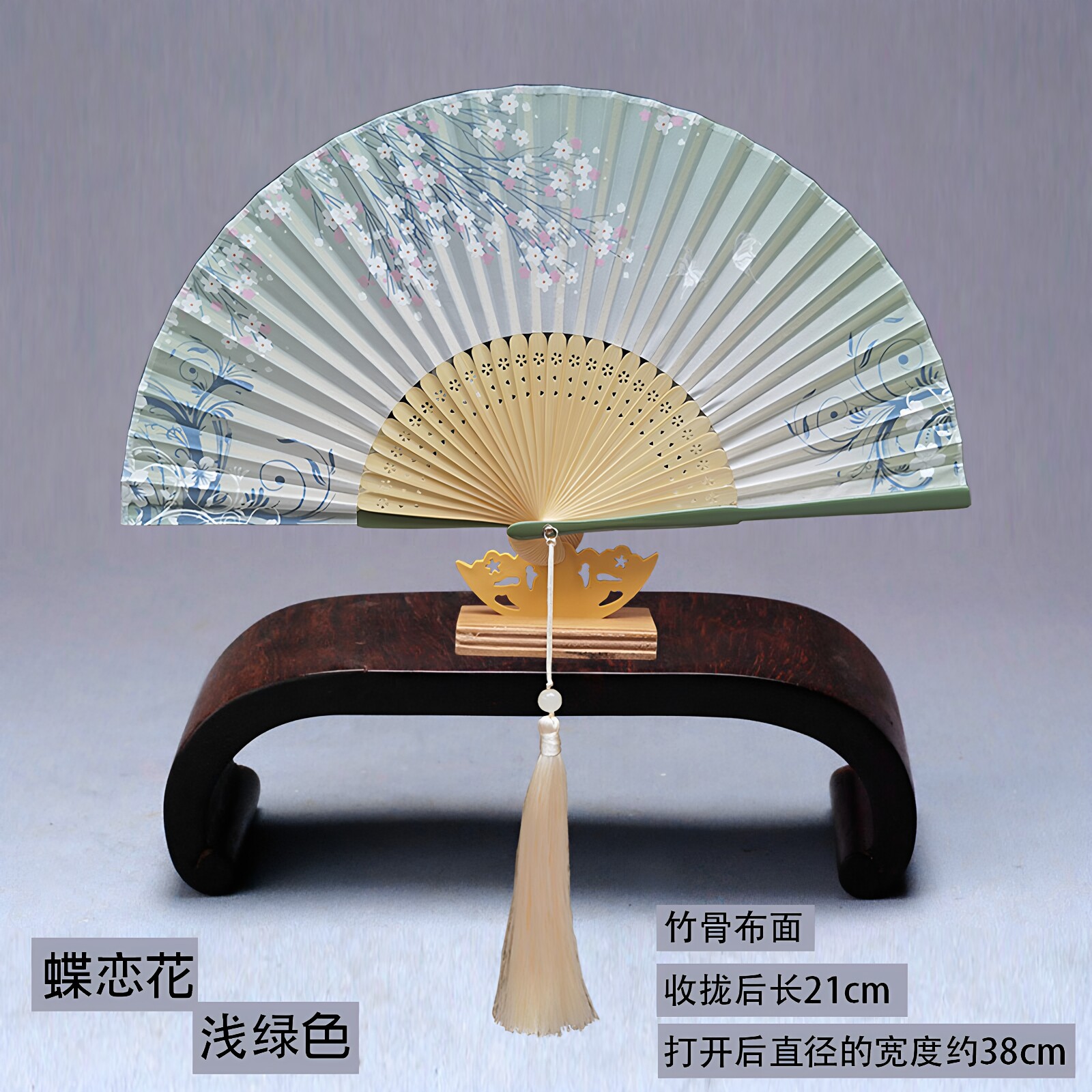 古风折扇女随身小竹扇汉服扇子图片