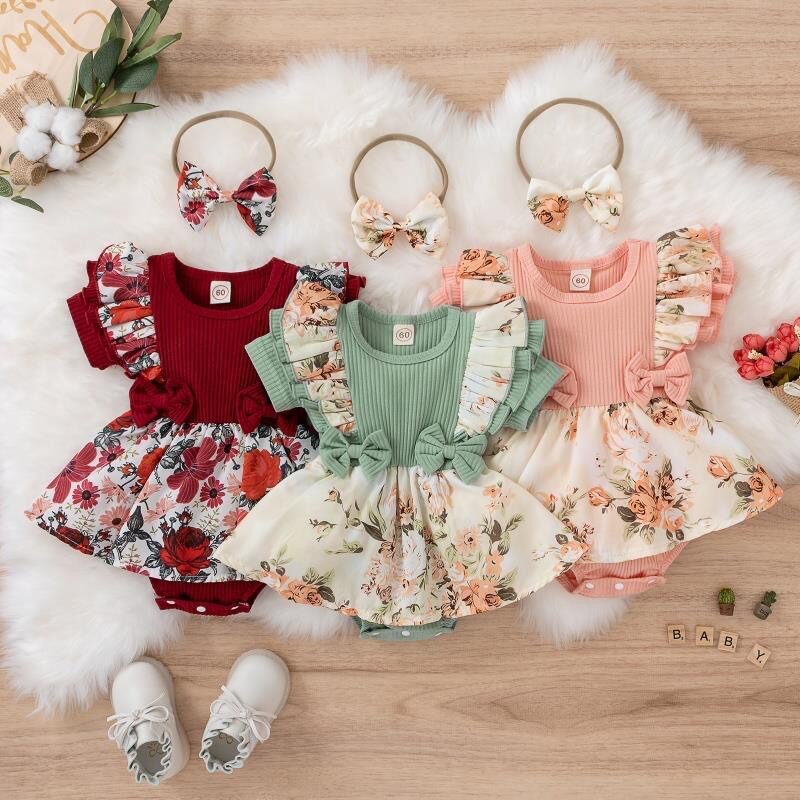 新款婴儿衣服连体连衣裙宝宝