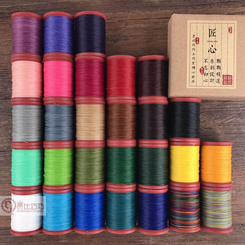 X12 BI QIAN FANG MICRO CORE WAX THREAD M40 SOUTH AMERICAN ROUND WAX 0.45 DIAGONAL KNOT HAND ROPE RING HAND-WOVEN WAX ROPE