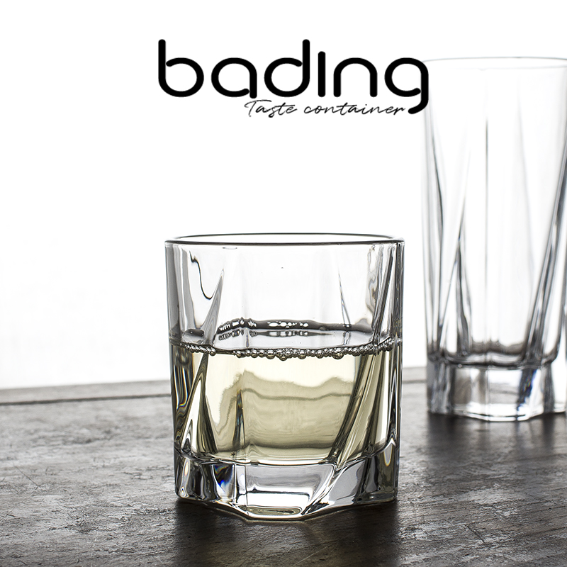 无铅玻璃果汁威士忌直身通用餐杯