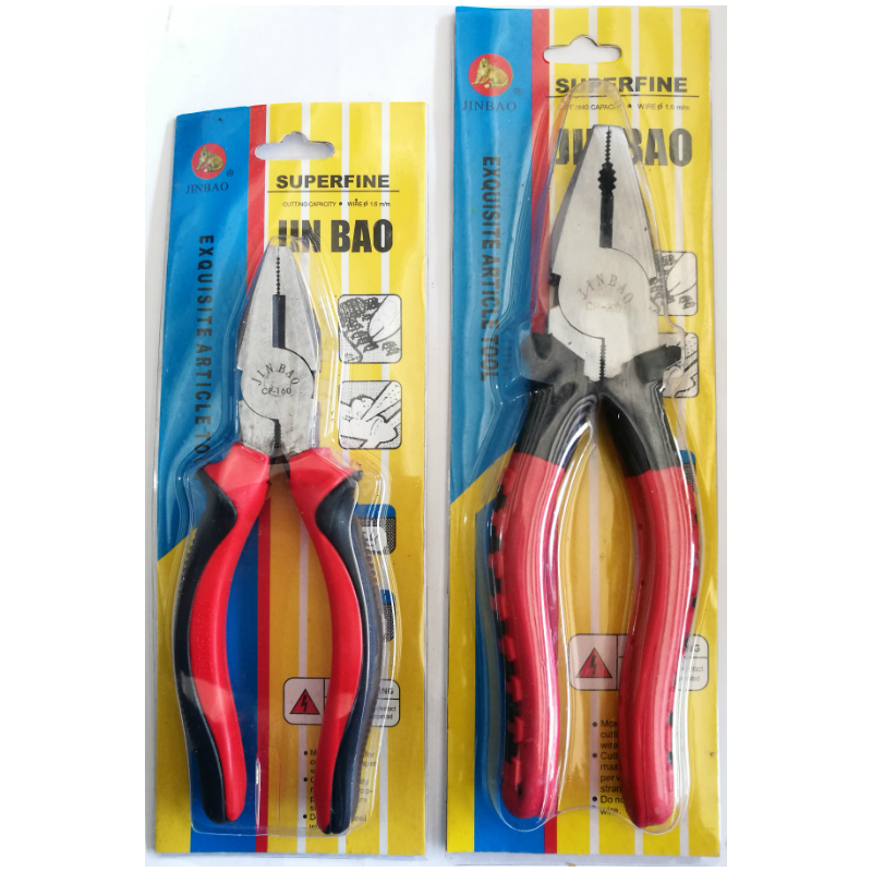 JIN BAO金豹高档硬质钢丝钳6寸 8寸│电工钳专业级 家用│