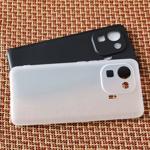 适用小米11pro手机壳MI 11pro 5G保护套全包透明硅胶磨砂保护壳防刮摔软壳简约