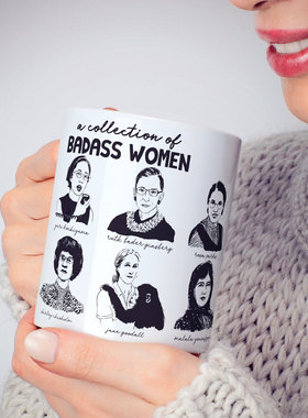 A Collection of Badass伟大的女人系列纪念陶瓷马克杯子女权礼物