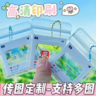 135反转胶片框现货光影透卡明信片定制创意礼品挂件透明胶片夹