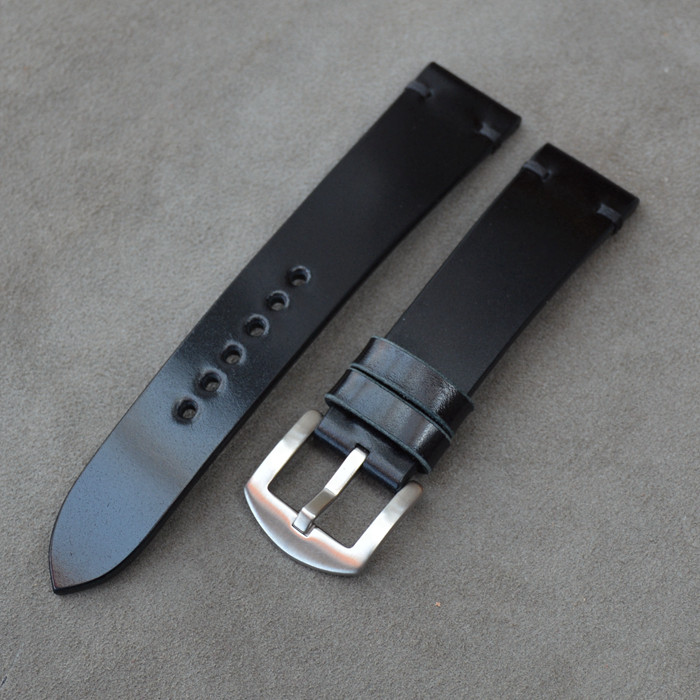z&y 手工定制表带 新禧马臀皮 19mm  纯手工制作 含表扣 天梭适用 - 实物图