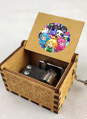 动漫动物之森卡通周边八音盒创意生日礼物木质音乐盒定制