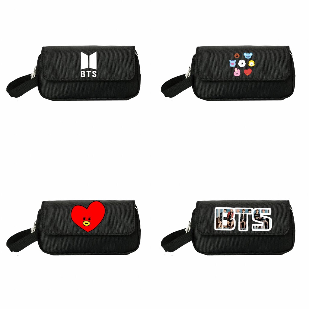 BTS BT21大容量笔袋男生帆布多层儿童铅笔盒男女学生笔袋在类目 电子词典/电纸书/文化用品, 日常学习用品, 笔袋中 - 来自Buy2taobao.com提供专业的淘宝代购服务