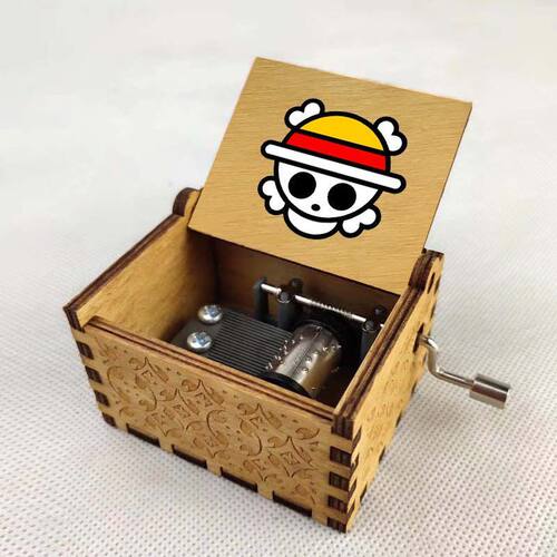 动漫海贼王卡通周边八音盒创意生日礼物木质音乐盒定制
