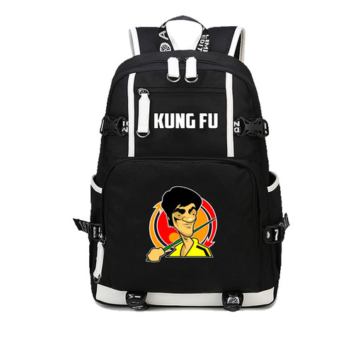 李小龙背包Bruce Lee 格斗功夫 电影明星周边包 书包背包双肩包