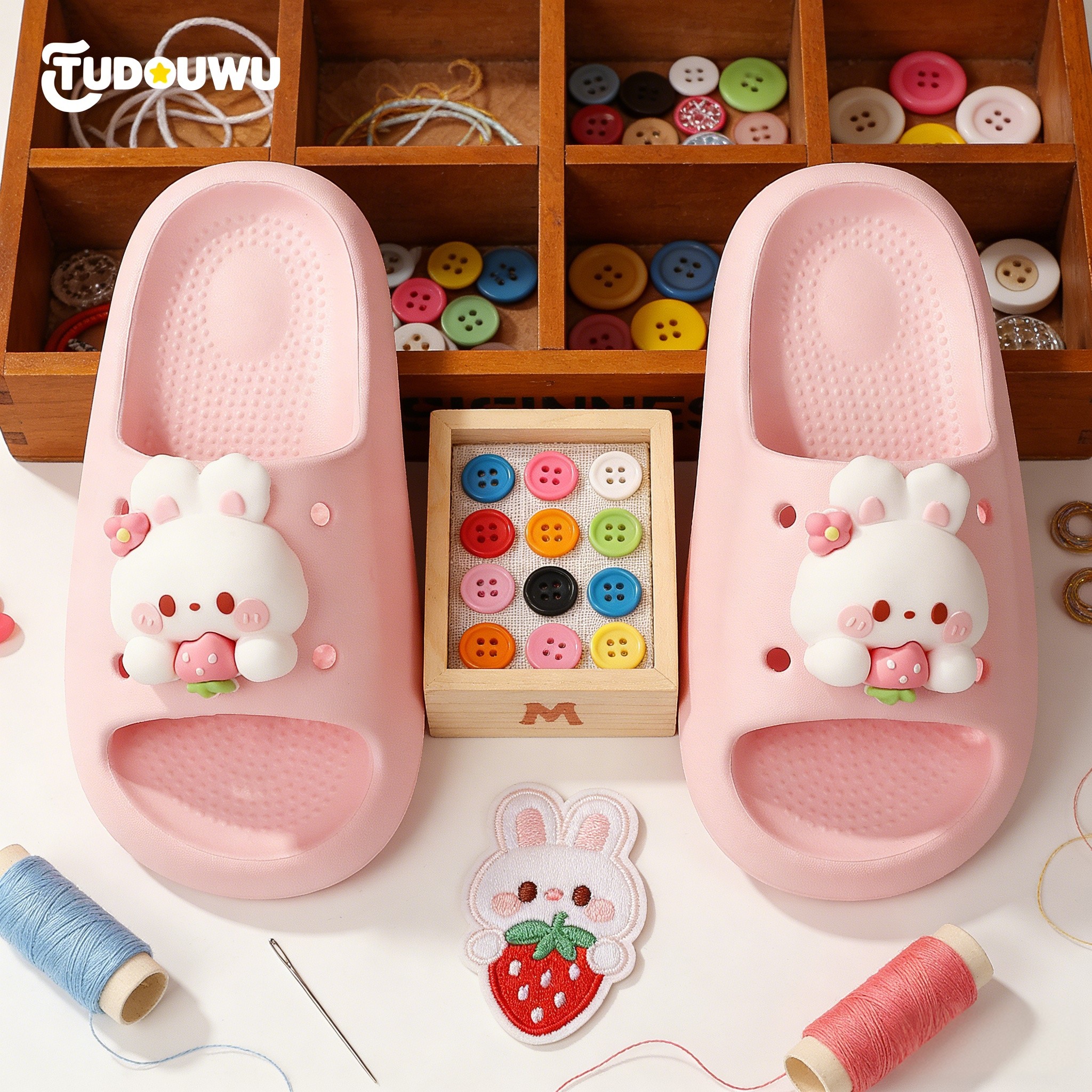 小兔子儿童拖鞋女孩男女童中大童夏季防滑宝宝凉拖鞋软底居家拖鞋,童鞋/婴儿鞋/亲子鞋,儿童凉拖鞋,淘宝优惠券,粉丝福利购,淘宝优惠卷