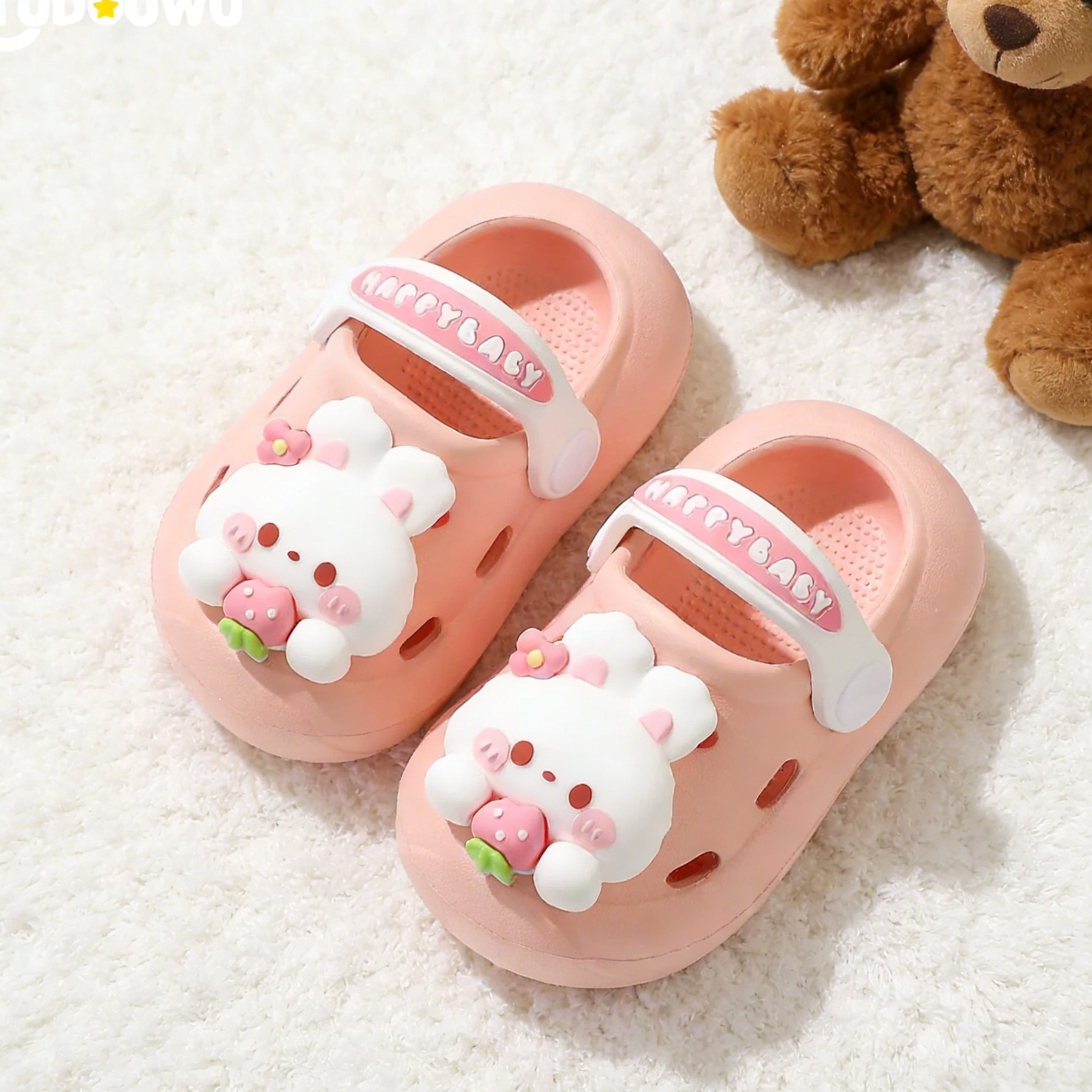小兔子宝宝拖鞋儿童洞洞鞋男宝夏季外穿婴儿女宝防滑幼儿室内eva,童鞋/婴儿鞋/亲子鞋,儿童洞洞鞋,淘宝优惠券,粉丝福利购,淘宝优惠卷