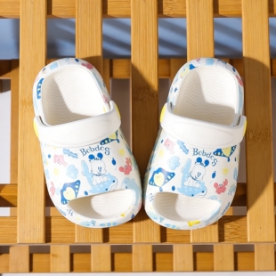 巴布豆儿童拖鞋夏季2一3岁半男童幼儿女宝宝防滑男宝婴儿小童室内