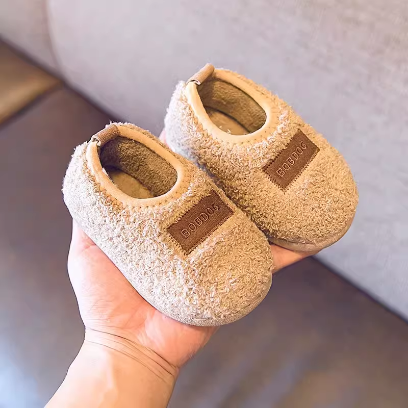 小马宝莉儿童棉拖鞋冬季女宝宝男宝毛室内家居婴儿居家小棉鞋包跟