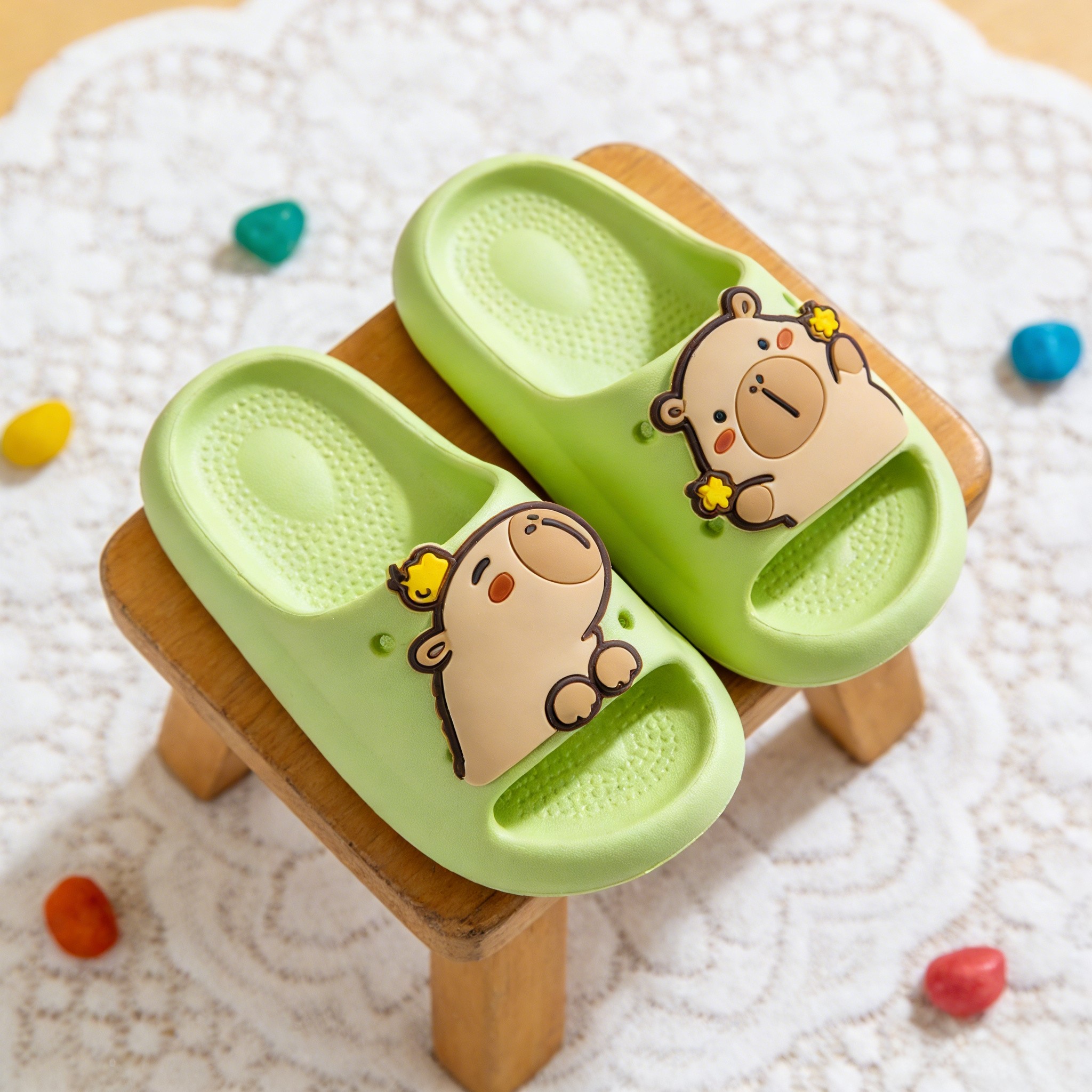 卡皮巴拉儿童拖鞋女童男童女孩防滑卡通可爱夏季洗澡亲子居家凉拖,童鞋/婴儿鞋/亲子鞋,儿童凉拖鞋,淘宝优惠券,粉丝福利购,淘宝优惠卷