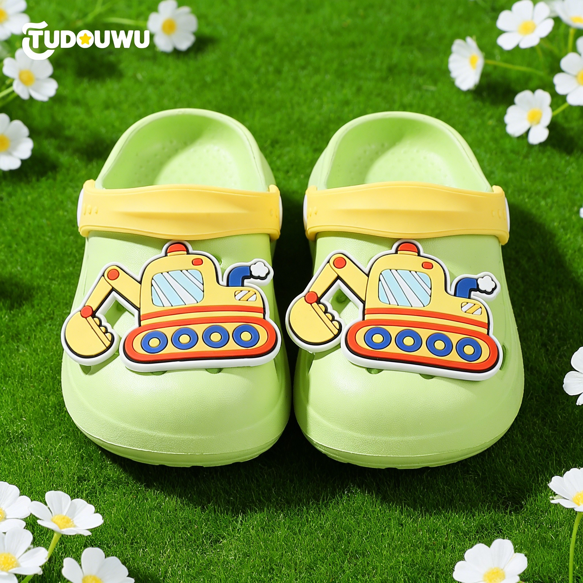 挖掘机儿童拖鞋男女童女孩防滑夏季室内洗澡可爱卡通家居沙滩凉拖,童鞋/婴儿鞋/亲子鞋,儿童凉拖鞋,淘宝优惠券,粉丝福利购,淘宝优惠卷