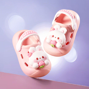 宝宝洞洞鞋儿童拖鞋夏季外穿婴儿女宝一岁半2幼儿1到3岁防滑男宝