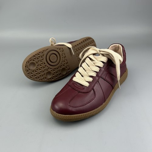 德训鞋安哥拉红女鞋牛皮单鞋尾单