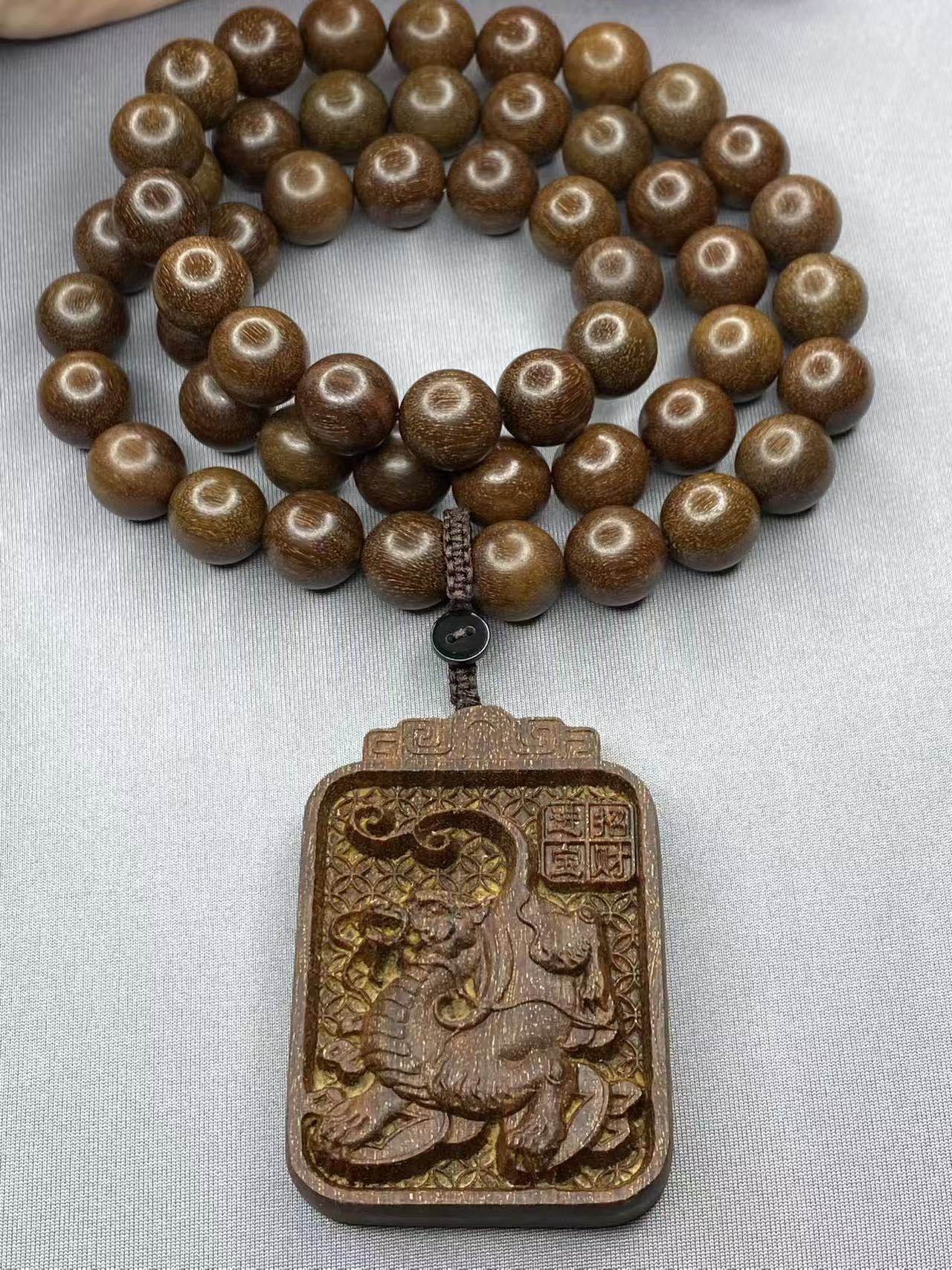 越南富森红土沉香手串佛珠天然正宗老料奇楠1.5项链男女同款