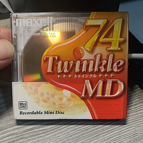 金色碟74分钟Maxell 万盛MD碟空白盘 型号TMD–74OR万胜 麦克赛尔