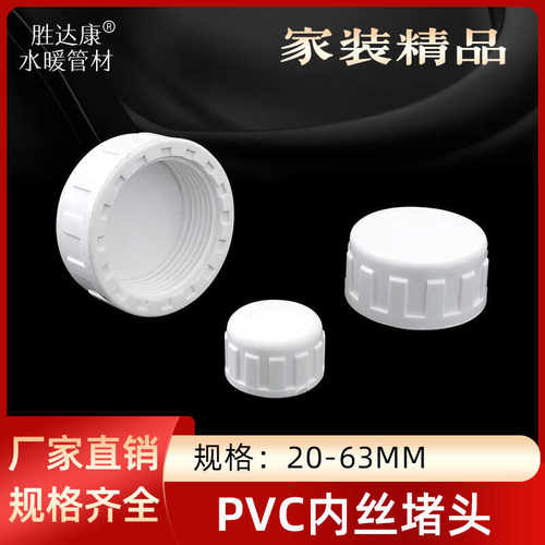 6分PVC1寸白色内丝管帽
