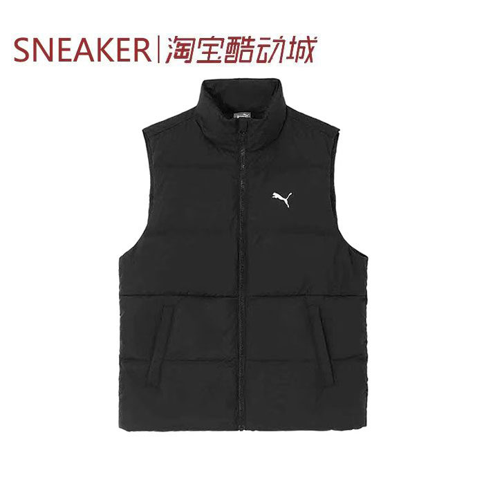 #PUMA彪马立领保暖内胆羽绒马甲男款黑色 687300-01运动服/休闲服装羽绒马甲原图主图