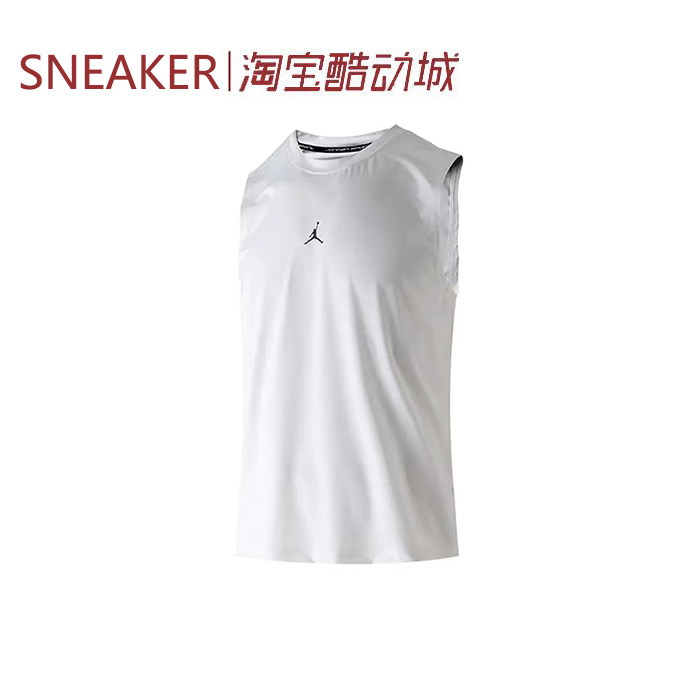 #Jordan 运动休闲 无袖圆领套头背心 透气 男款 IF0890-100