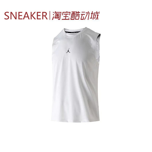 #Jordan 运动休闲 无袖圆领套头背心 透气 男款 IF0890-100