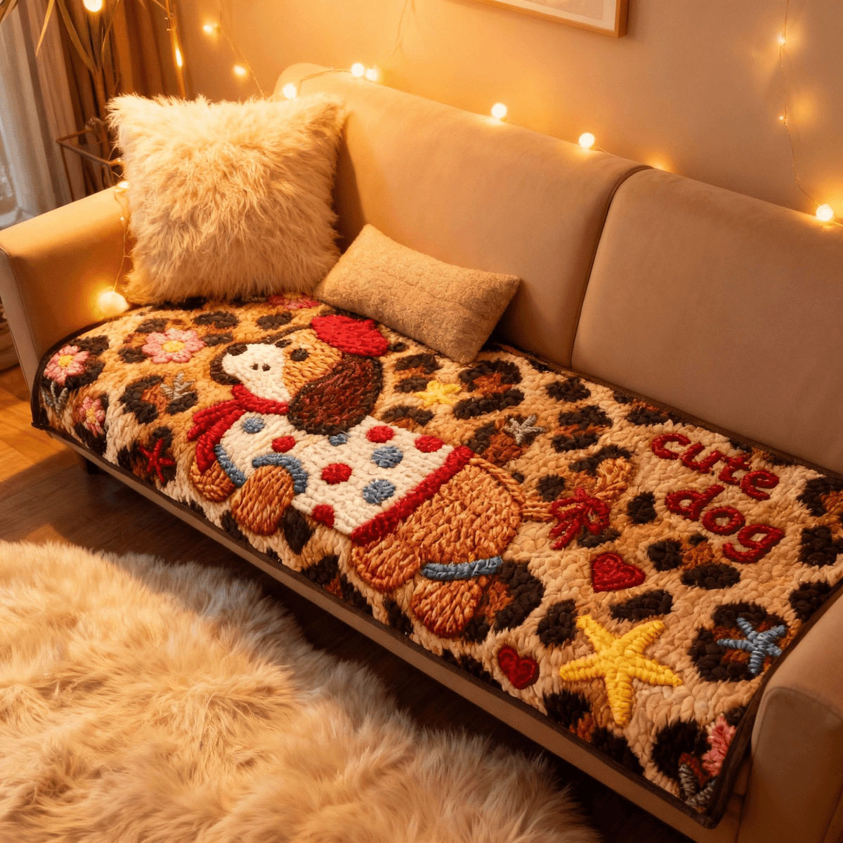 四季款家用沙发垫牛奶绒单人床盖沙发多功能垫