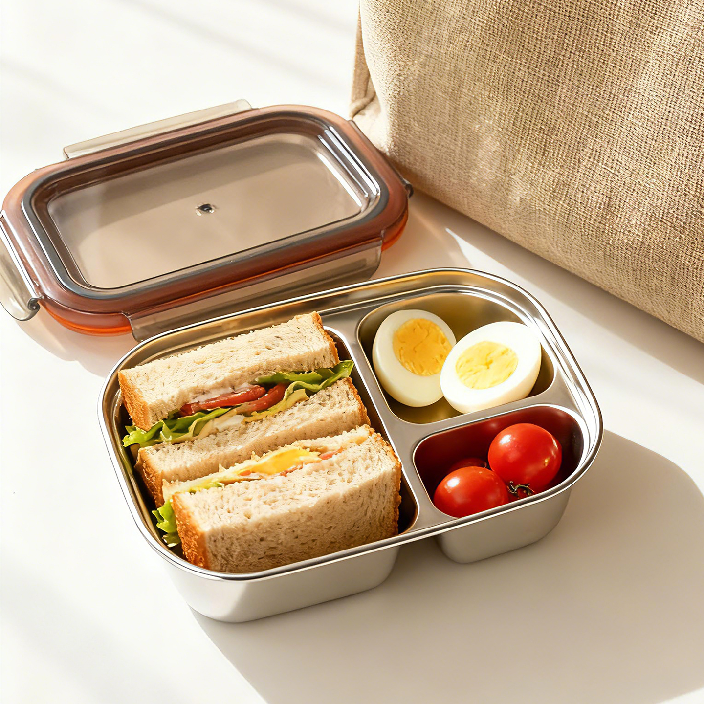 韩国酷艺师cuitisan可微波加热不锈钢饭盒保鲜盒减肥餐露营便当盒