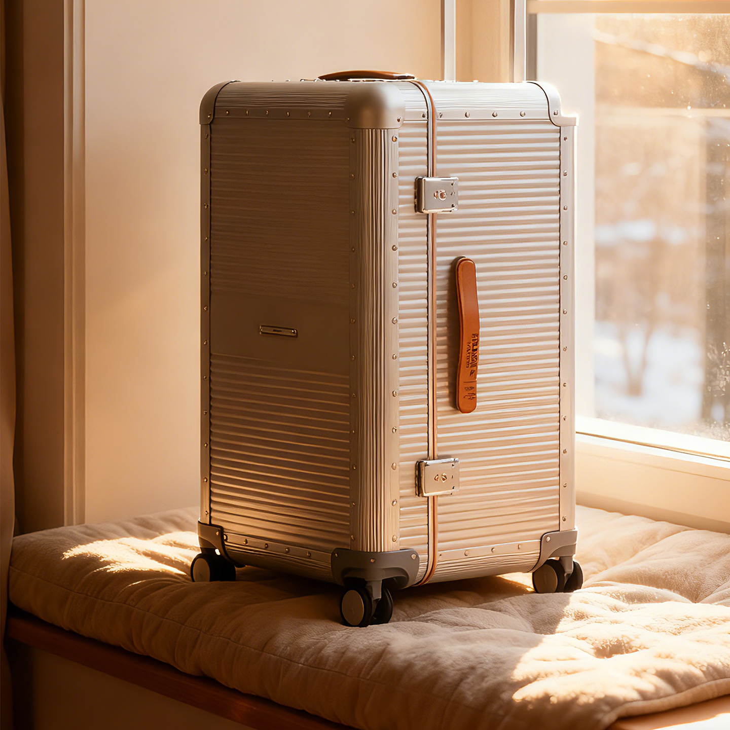 RAWROW自带称重静音万向轮行李箱