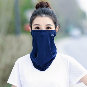 户外骑行防晒冰丝挂耳面罩夏天男女运动护颈遮阳开车防紫外线全脸