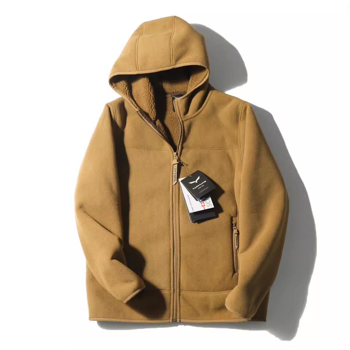 500g摇粒绒连帽外套棉衣