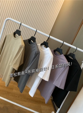 IN BLUE 3秒快速吸汗！清凉黑科技AIRism面料情侣款宽松圆领T恤