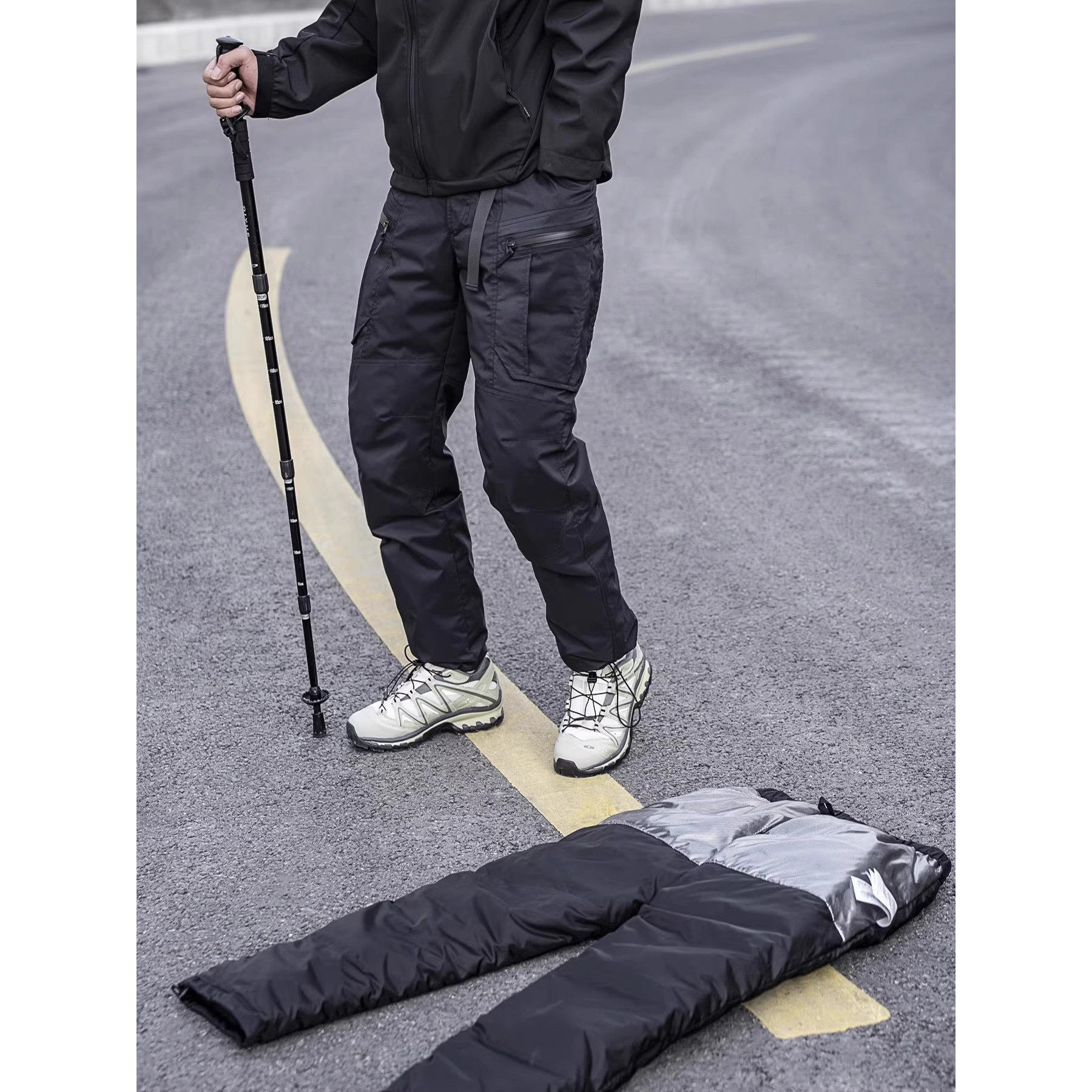 全天候冬重度御寒户外机能科技90白鹅绒超厚防风水直筒工装羽绒裤,男装,羽绒裤,淘宝优惠券,粉丝福利购,淘宝优惠卷