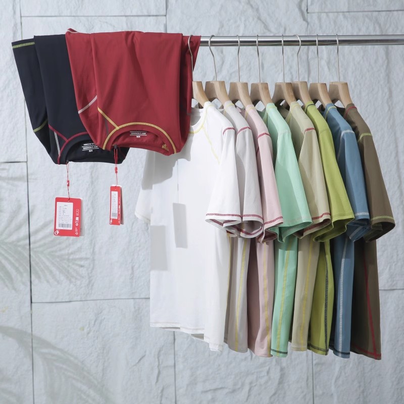 男女同款多巴胺圆领短袖T恤