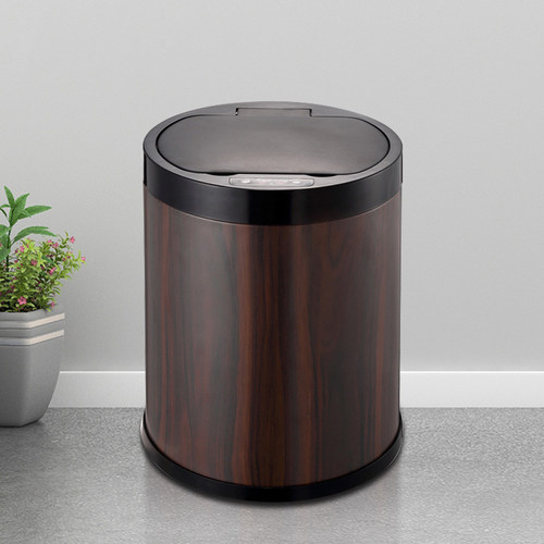 新中式智能感应客厅垃圾桶家用带盖创意卧室厕所卫生间轻奢办公室