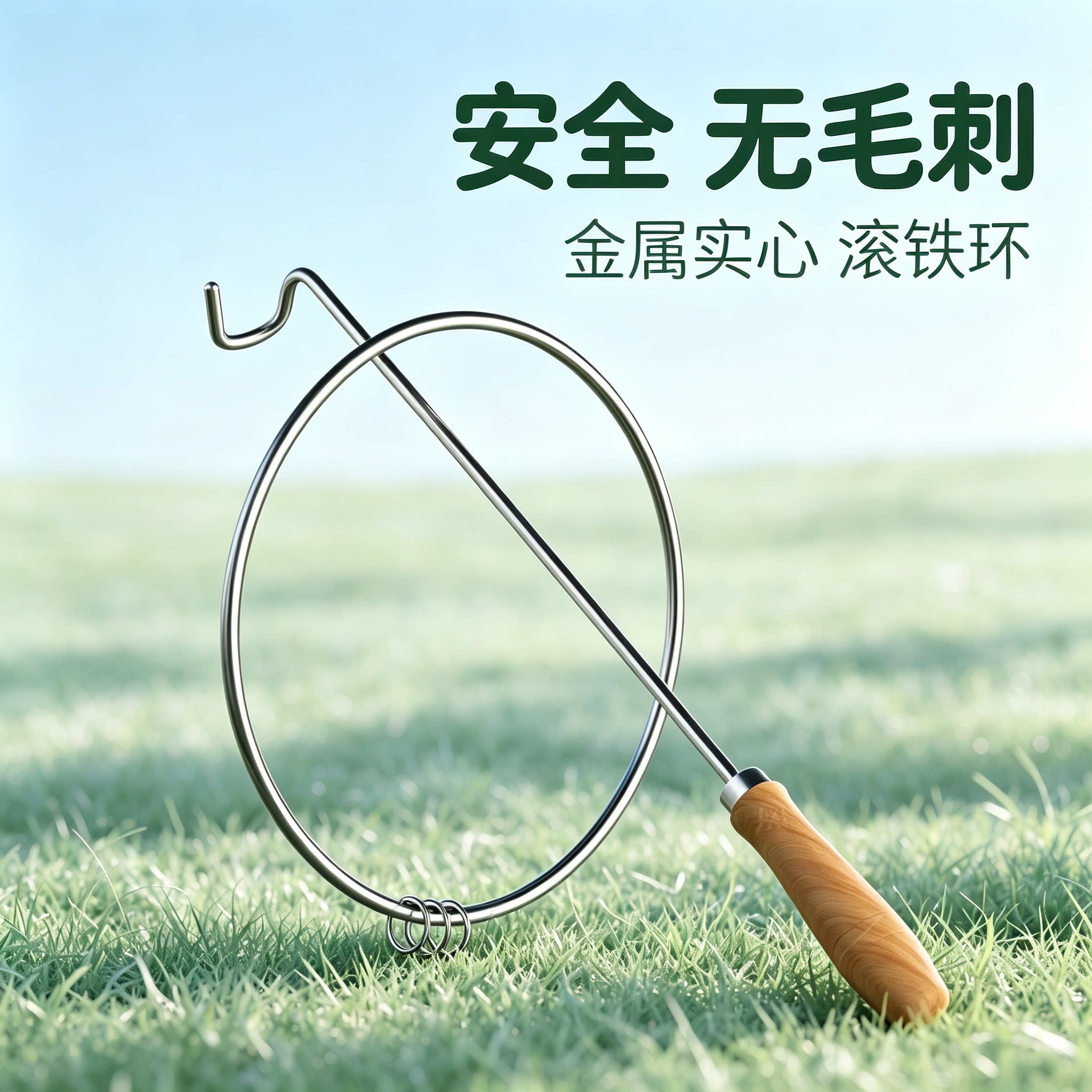 铁环滚铁圈儿童玩滚铁环小学生推铁环幼儿园80后怀旧具成人