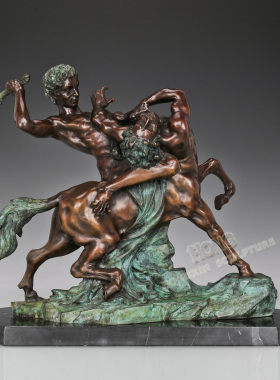 鸿鑫雕塑黄铜欧式客厅工艺品摆件