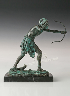 鸿鑫雕塑黄铜欧式人物装饰品摆件