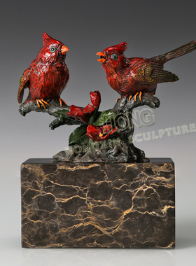 铜雕AL305办公室样品房家居客厅室内摆件小鸟礼品工艺品新品包邮